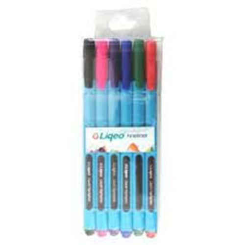 LIQEO | FINELİNER KALEM 6'LI PVC