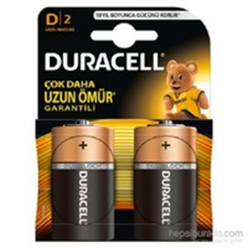 DURACELL | 2 Lİ D BÜYÜK BOY PİL