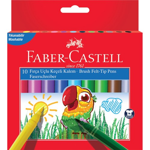 FABERCASTELL | WİNENR BRUSH 10 RENK FIRÇA UÇLU KEÇELİ KALEM