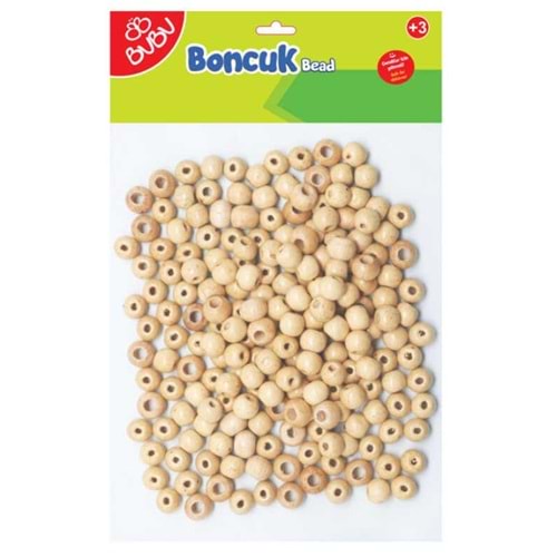 BUBU | YUVARLAK NATURAL AHŞAP BONCUK KARIŞIK BN0003