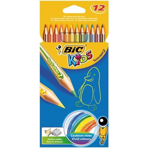BİC | TROPICOLORS 2 BOYA KALEMİ 12 Lİ