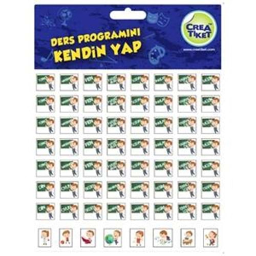 CREATİKET | DERS PROĞRAMI MAVİ 1052