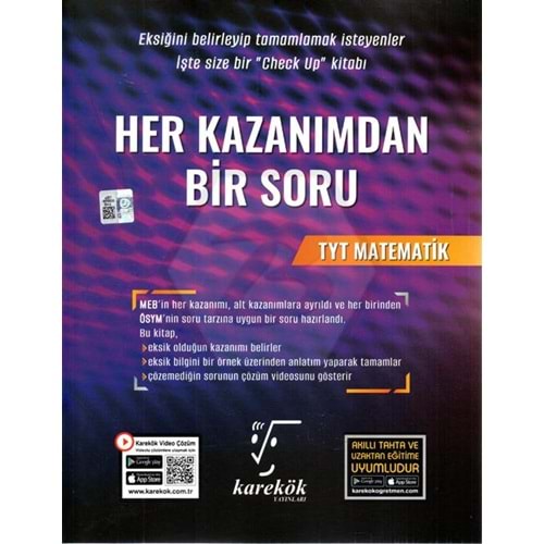 KAREKÖK | HER KAZANIMDAN BİR SORU TYT MATEMATİK -2026