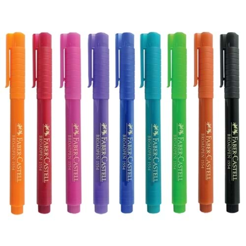 FABERCASTELL | BROADPEN 1554 RENKLİ KALEM KIRMIZI
