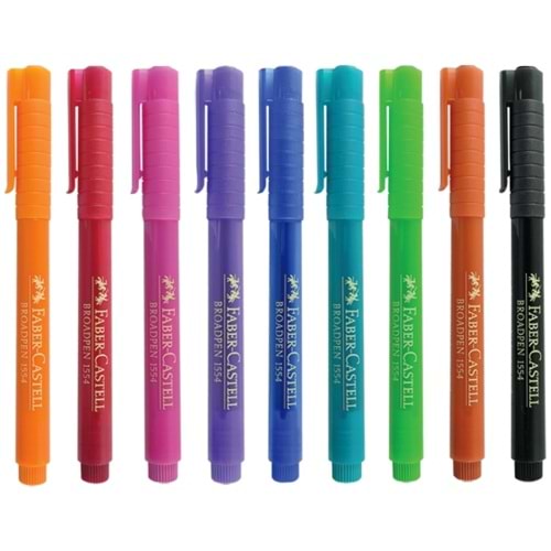 FABERCASTELL | BROADPEN 1554 RENKLİ KALEM PEMBE