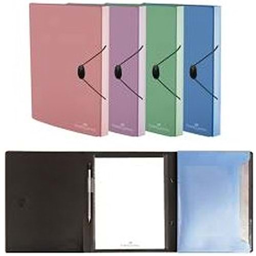 FABERCASTELL | DOSYA BLOKNOTLU TOPLANTI DOSYASI METALİK MOR