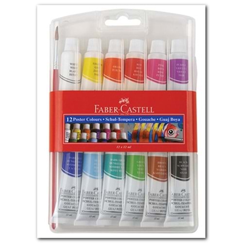 FABERCASTELL | GUAJ BOYA TÜP 12 RENK 12 10 11