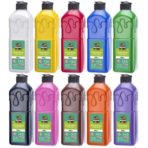 NOVACOLOR | PARMAK BOYASİ 500 GR KAHVE - NC-376