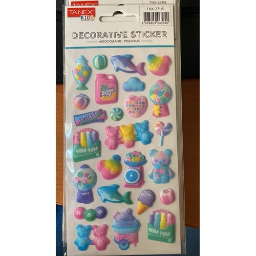 TANEX | TNX-27115 PUFFY RENKLİ ŞİŞKİN SERİSİ