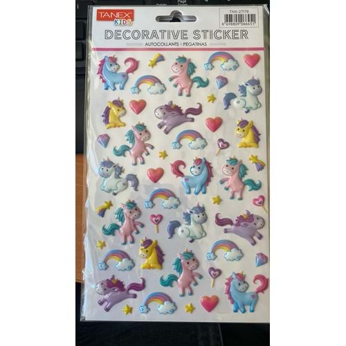 TANEX | TNX-27178 PUFFY BEBEK UNICORNLAR SERİSİ
