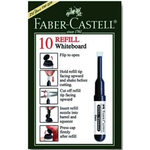 FABERCASTELL | YUVARLAK UÇLU TAHTA KALEM YEDEĞİ SİYAH