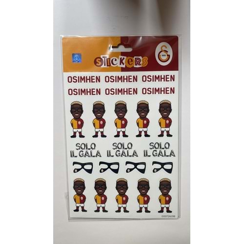 PİOLENT | GALATASARAY VİCTOR OSİMHEN SOLO II GALA STİCKER SET - GSST26018