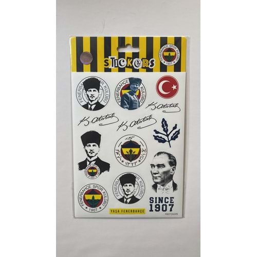 PİOLENT | FENERBAHÇE ATATÜRK VE FENERBAHÇE STİCKER SET - FBST26015