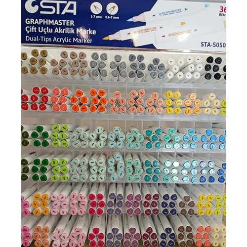 STA | ÇİFT TARAFLI AKRİLİK MARKER GRAPHMASTER - Y914