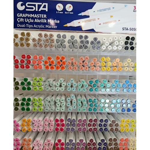 STA | ÇİFT TARAFLI AKRİLİK MARKER GRAPHMASTER - Y608