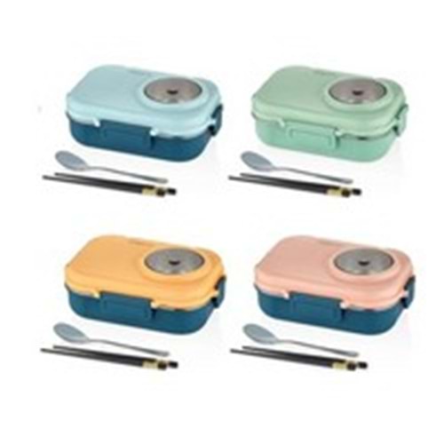 VAGONLIFE | PASLANMAZ ÇELİK LUNCH BOX BESLENME KUTUSU 900 ML - BL70100