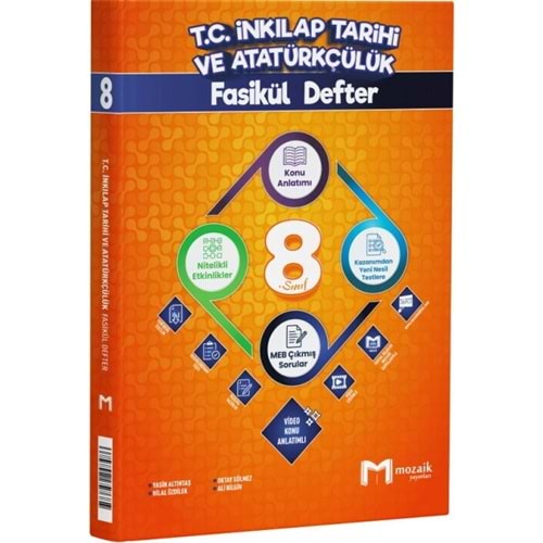 MOZAİK | 8.SINIF İNKILAP TARİHİ VE ATATÜRKÇÜLÜK FASİKÜL DEFTER - 2027