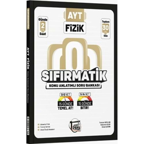 DERSPLATOSU | AYT FİZİK SIFIRMATİK KONU ANLATIMLI SORU BANKASI - 2027