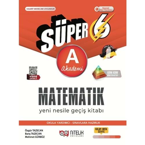 NİTELİK | 6.SINIF A YENİ NESİL SÜPER MATEMATİK SORU KİTABI - 2026