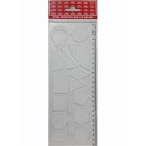HATAS | GEOMETRİK ŞEKİLLER ŞABLONU 25 CM