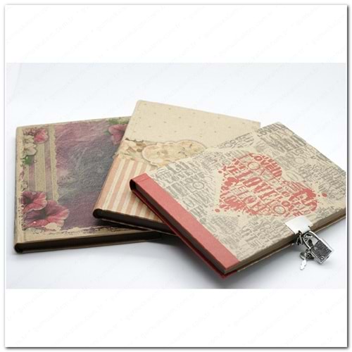KESKİNCOLOR | 14*20 96 YP.KILITLI KRAFT HATIRA DEFTERI 310251-99