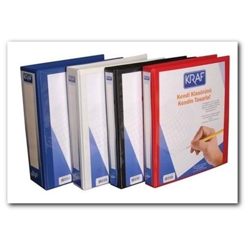KRAF | MEKANİZMALI KLASÖR BEYAZ 5CM.
