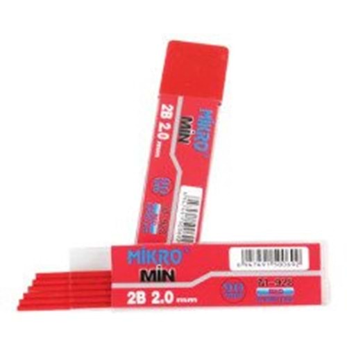 MİKRO | M-928 2.0X90MM KURŞUN KALEM UCU KIRMIZI