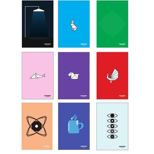 MOPAK | 40 YAPRAK A5 KARELİ DEFTER