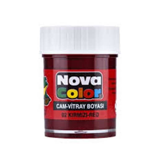 NOVACOLOR | CAM BOYASİ SU BAZLİ KİRMİZİ SİSE - NC-150