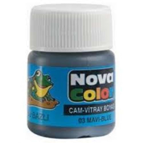 NOVACOLOR | CAM BOYASİ SU BAZLİ MAVİ SİSE - NC-151