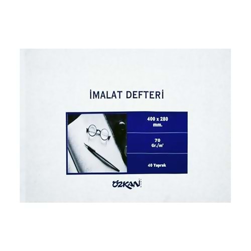ÖZKAN | İMALAT DEFTERİ 400*280 MM 20 YAPRAK