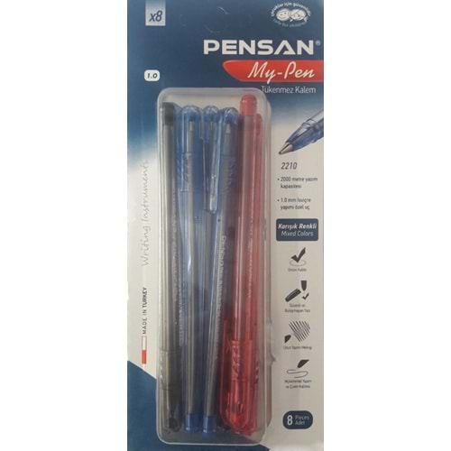 PENSAN | MY-PEN TÜKENMEZ KALEM 8 Lİ