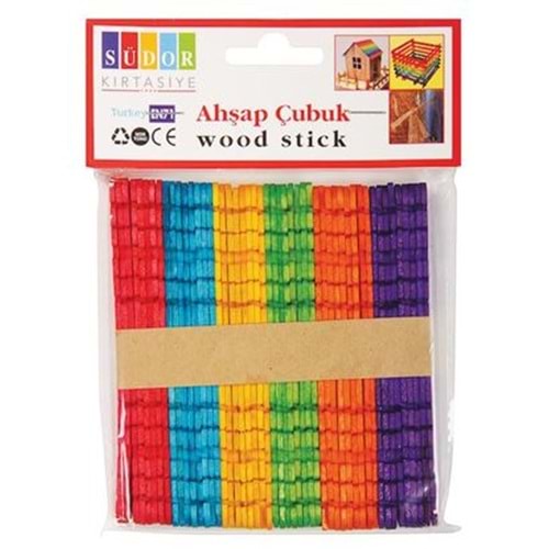 SÜDOR | Ahşap Çubuk Geçmeli Renkli