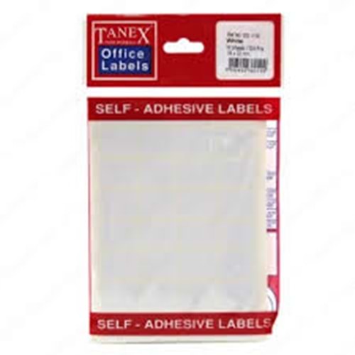 TANEX | STD OFC-108 13*40 MM BEYAZ OFİS ETİKETİ 10 AD.