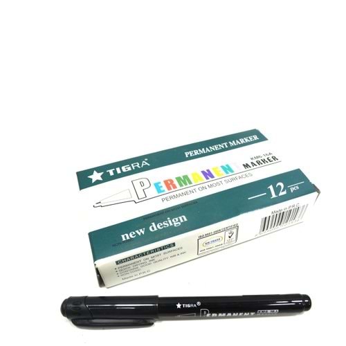 TİGRA | PERMANENT MARKER KM6-16 JEL KALEMİ SİYAH