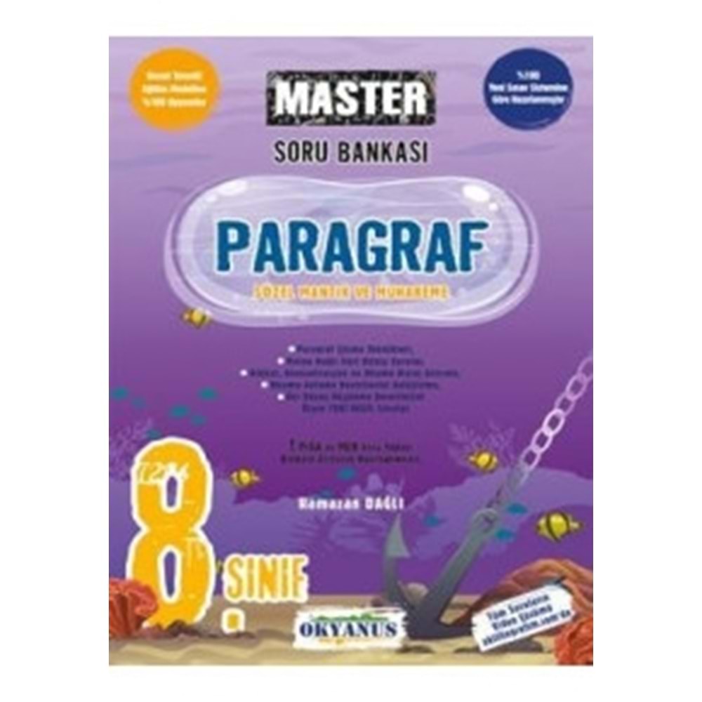 OKYANUS | 8. SINIF MASTER PARAGRAF SORU BANKASI - 2022