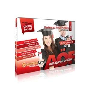 UZMANKARİYER | 6054 - ULUSLARARASI İKTİSAT POLİTİKASI 3. SINIF