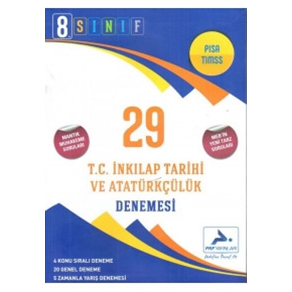 PARAF | 8. SINIF İNKILAP TARİHİ 29‘LU BRANŞ DENEME - 2026