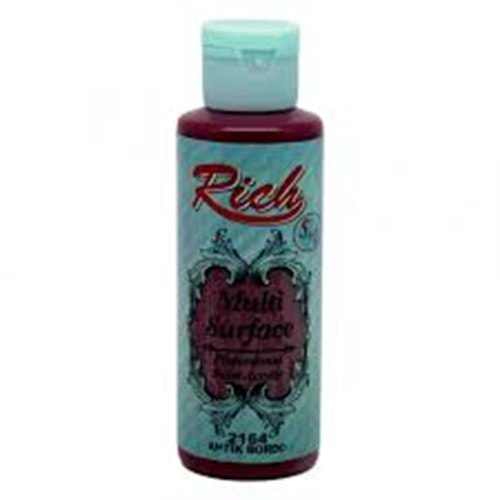 RİCH | MULTİSURFACE AKRİLİK BOYA 120 cc 2164 ANTİK BORDO