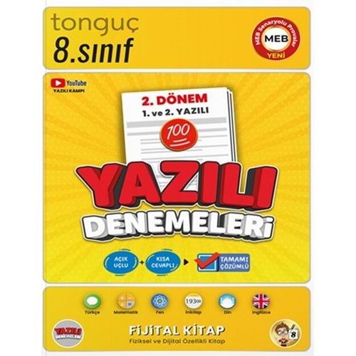TONGUÇ | 8. SINIF YAZILI NOTLARI 1. DÖNEM 1 VE 2. YAZILI - 2024