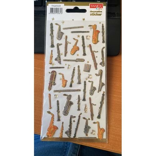 TANEX | TNX-5121 PUFFY MÜZİK ALETLERİ STİCKER -2 SERİSİ