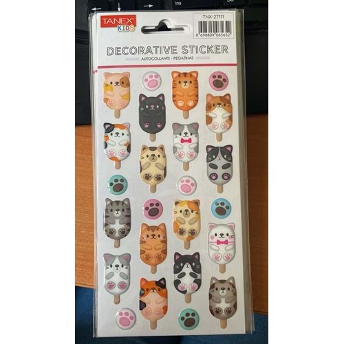 TANEX | TNX-27111 PUFFY BONCUK KEDİLER SERİSİ
