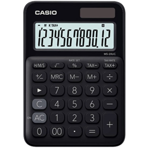 CASİO | MS-20UC-BK SİYAH HESAP MAKİNASI