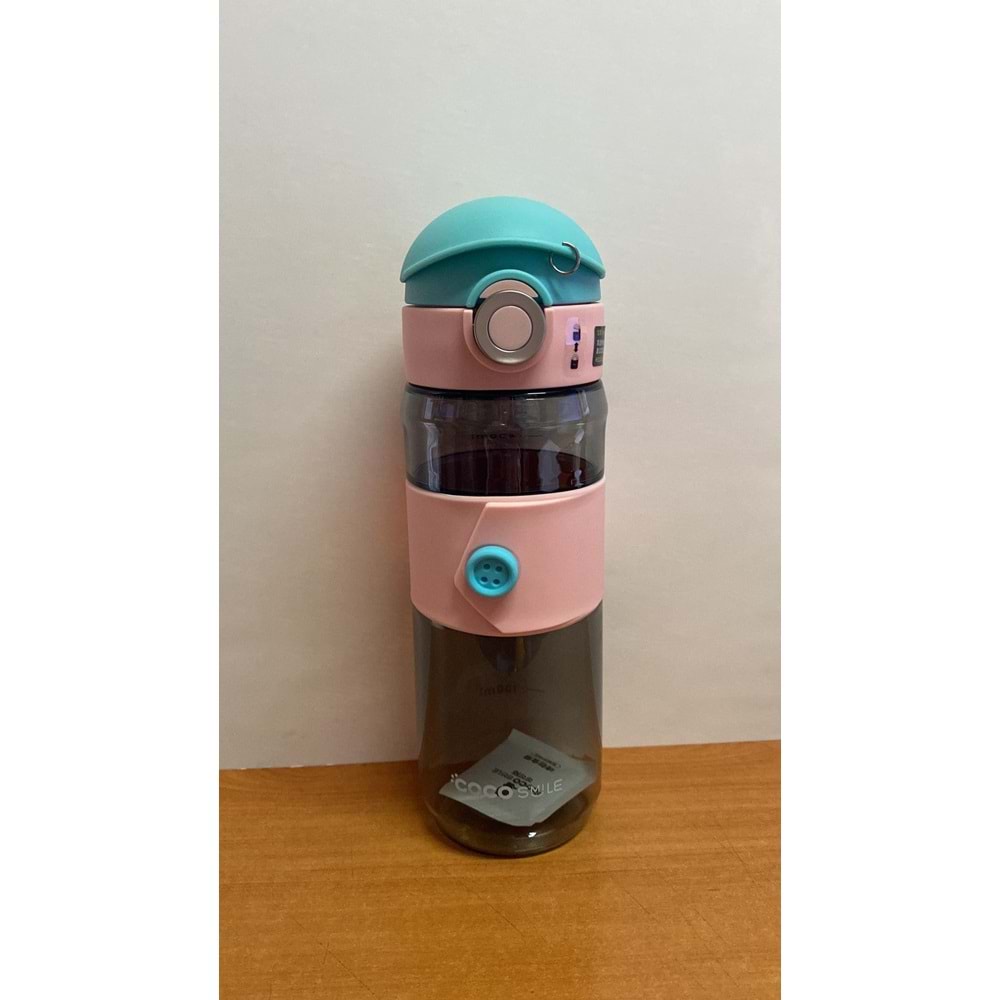 VAGONLIFE | COCOSMILE 580 ML. TRİTAN SU MATARASI CS0004 - PEMBE MAVİ
