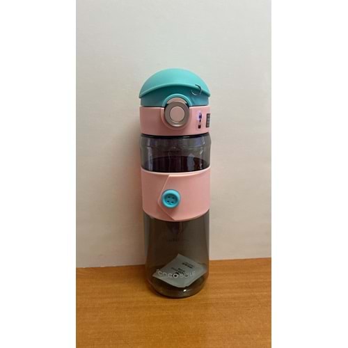 VAGONLIFE | COCOSMILE 580 ML. TRİTAN SU MATARASI CS0004 - PEMBE MAVİ
