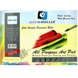 ALEXSCHOELLER | 25X35CM 200 GR. 15Lİ ÇOK AMAÇLI RESİM DEFTERİ ALX-893