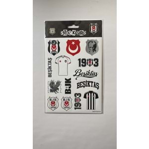 PİOLENT | BEŞİKTAŞ BAYRAK ATATÜRK STİCKER SETİ - BJKST26004