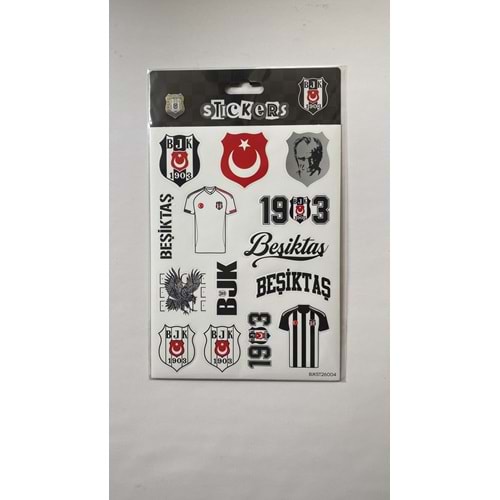 PİOLENT | BEŞİKTAŞ BAYRAK ATATÜRK STİCKER SETİ - BJKST26004