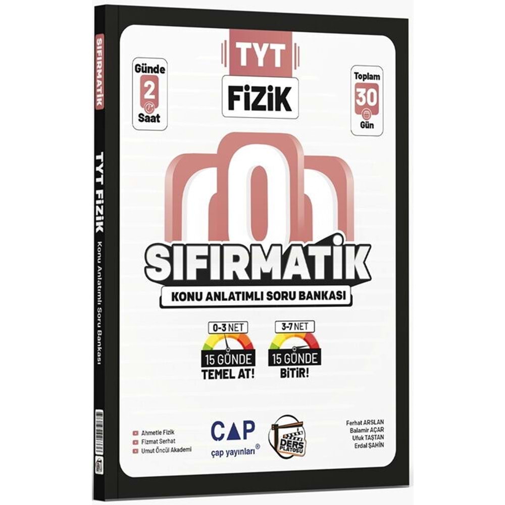 DERSPLATOSU | TYT FİZİK SIFIRMATİK KONU ANLATIMLI SORU BANKASI - 2027