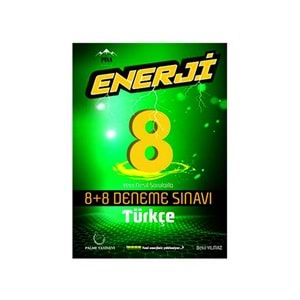 PALME | 8.SINIF ENERJİ TÜRKÇE 8+8 DENEME SINAVI - 2022